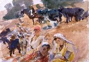 John Singer Sargent Goatherds painting